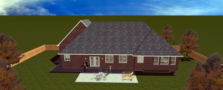 Plan with 4756 Sq. Ft., 5 Bedrooms, 3 Bathrooms, 3 Car Garage Picture 18