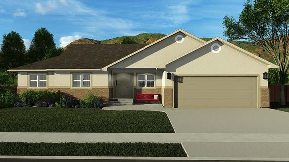 House Plan 50528 Elevation