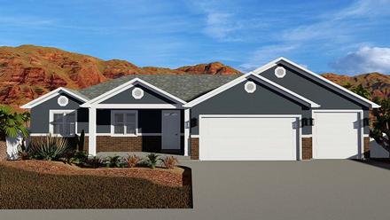 House Plan 50531 Elevation