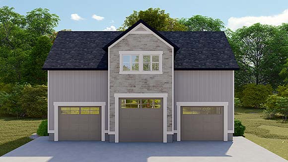 Garage-Living Plan 50539