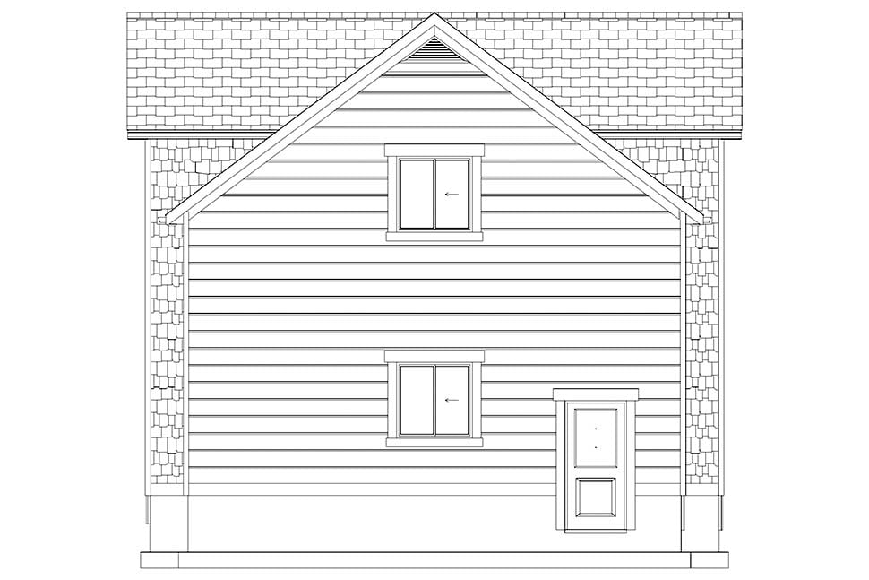 Country, Farmhouse, Traditional Plan with 1148 Sq. Ft., 2 Bathrooms, 3 Car Garage Picture 13