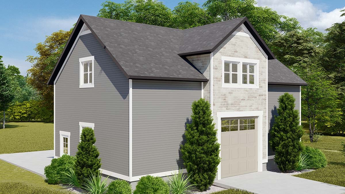 Country, Farmhouse, Traditional Plan with 1148 Sq. Ft., 2 Bathrooms, 3 Car Garage Picture 3