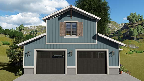 Garage-Living Plan 50548