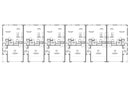 Multi-Family Plan 50554 First Level Plan