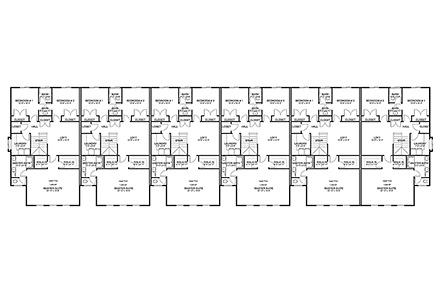 Multi-Family Plan 50554 Second Level Plan