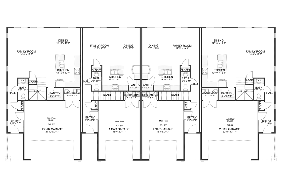 Country Craftsman Farmhouse Traditional Level One of Plan 50555