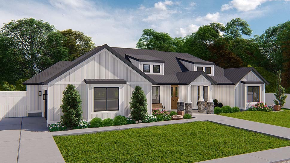 Country, Ranch, Traditional Plan with 2564 Sq. Ft., 3 Bedrooms, 3 Bathrooms, 2 Car Garage Picture 5