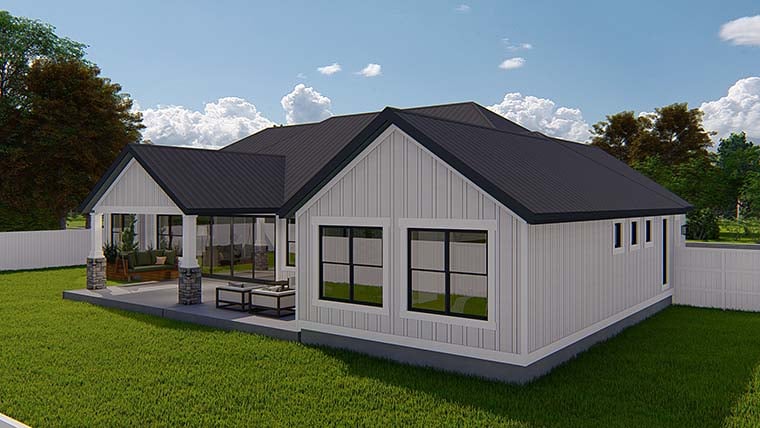 Country, Ranch, Traditional Plan with 2564 Sq. Ft., 3 Bedrooms, 3 Bathrooms, 2 Car Garage Picture 6