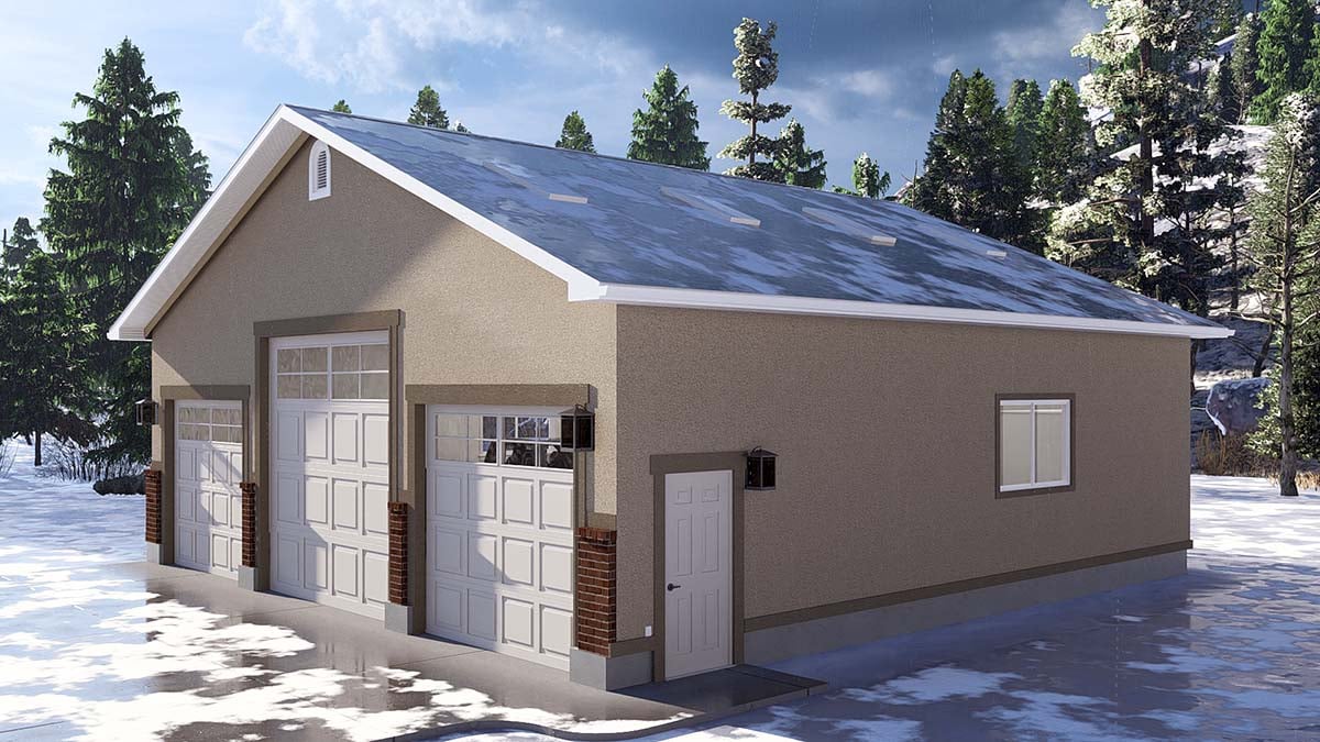 Traditional Plan, 1 Bathrooms, 6 Car Garage Picture 2