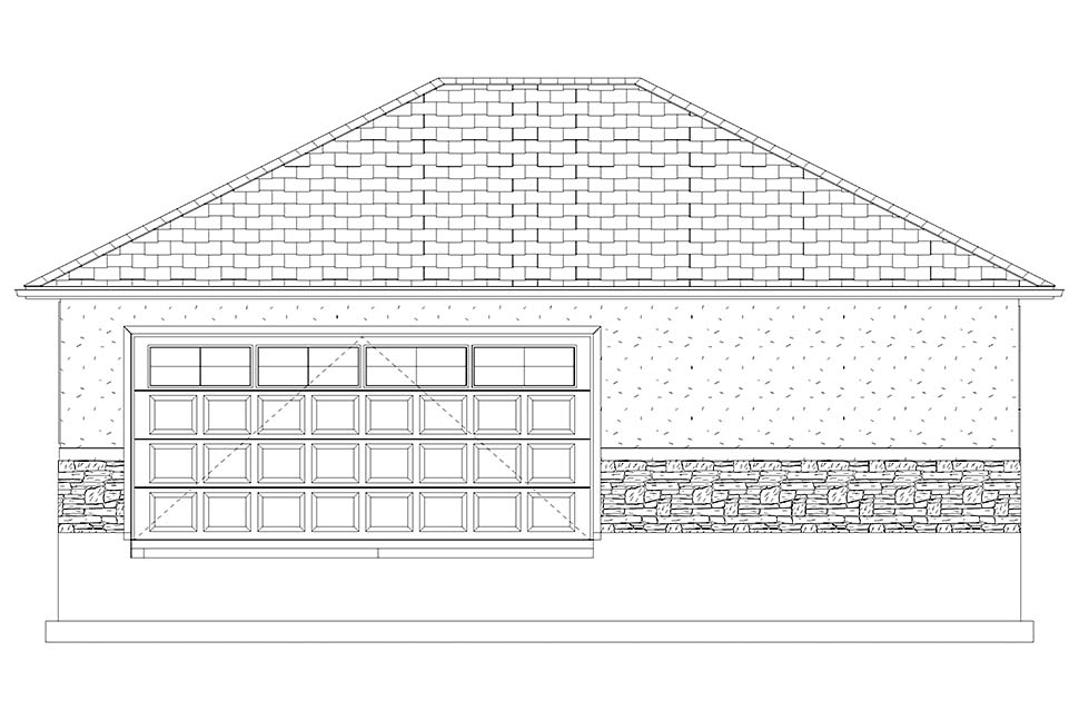 Contemporary, Traditional Plan, 1 Bathrooms, 2 Car Garage Picture 9