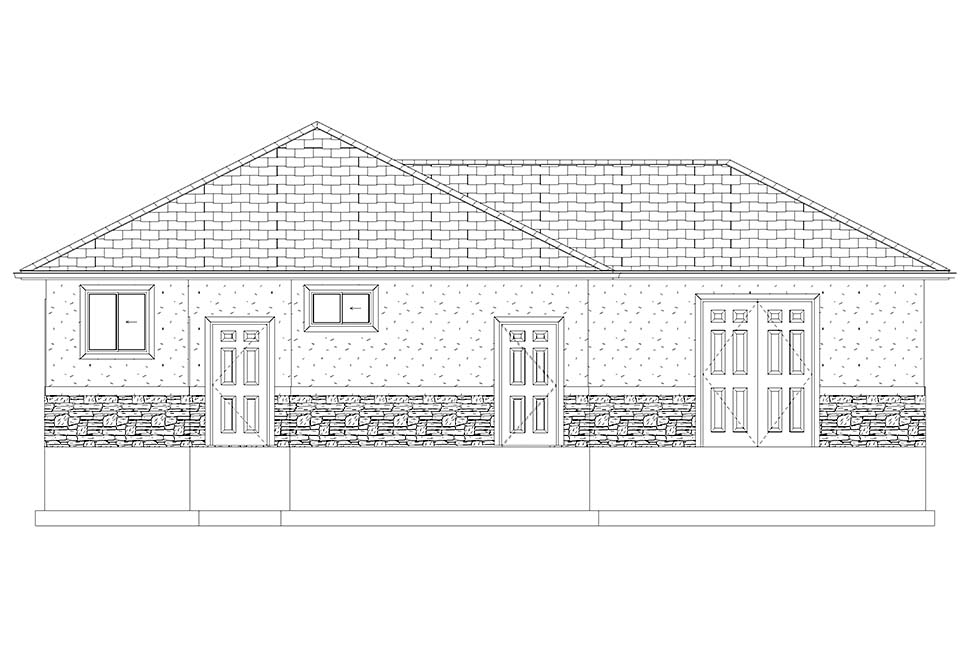 Contemporary, Traditional Plan, 1 Bathrooms, 2 Car Garage Picture 10
