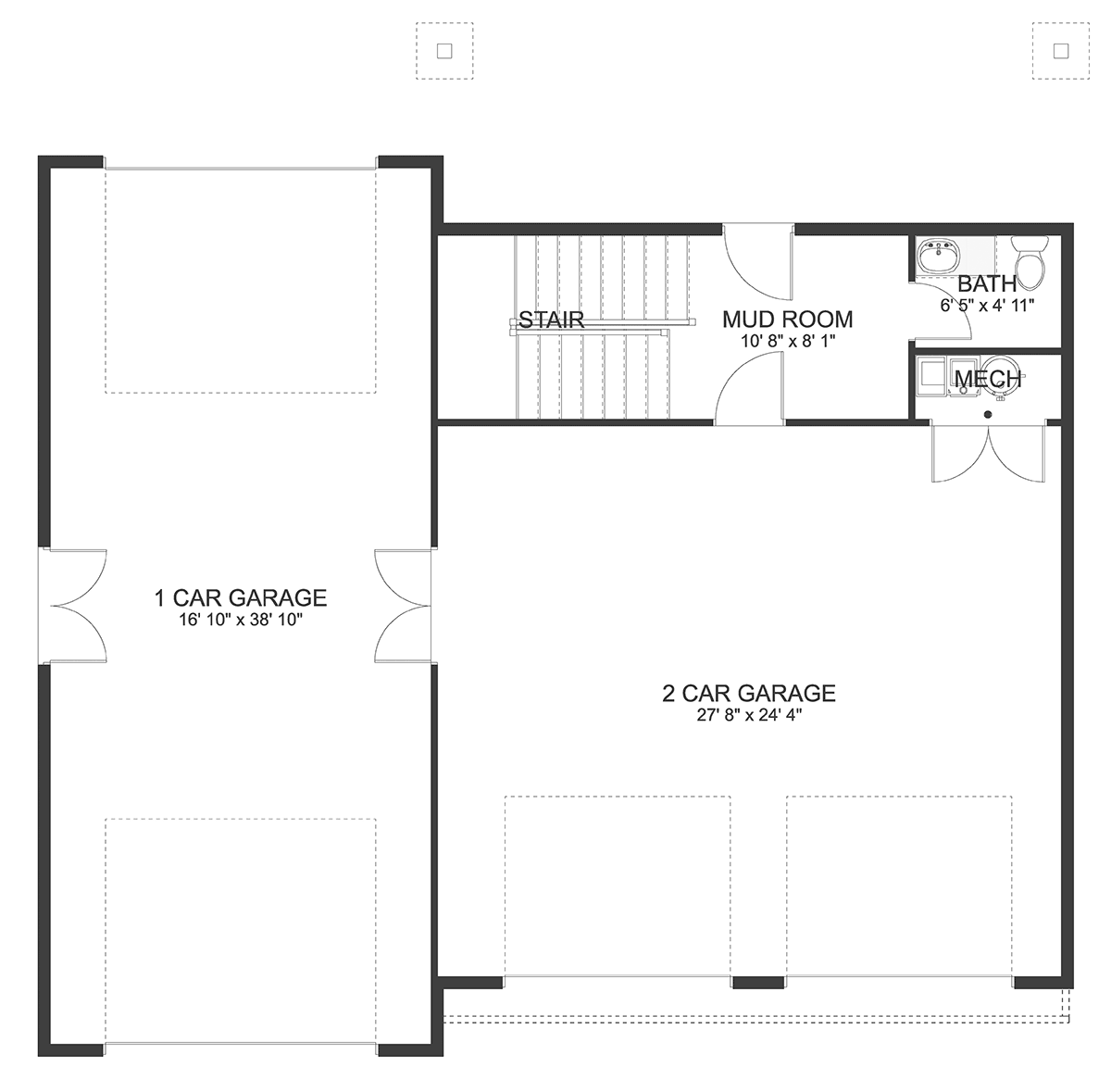 Contemporary Modern Level One of Plan 50588