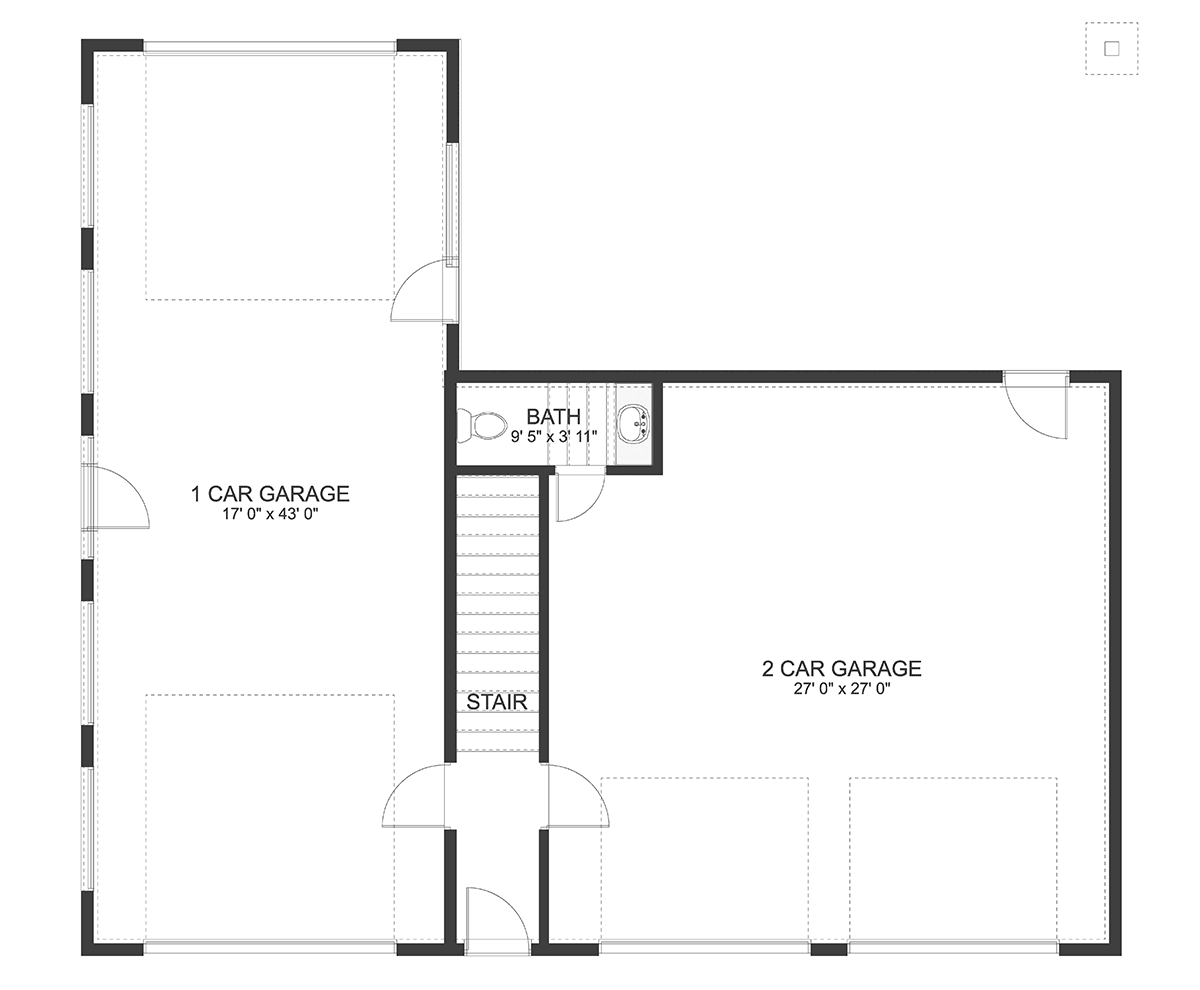 Contemporary Modern Level One of Plan 50593