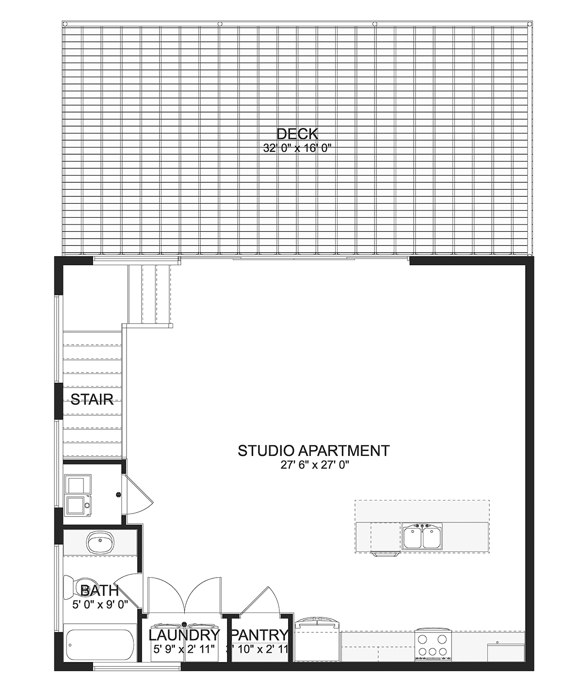 Contemporary Modern Level Two of Plan 50593