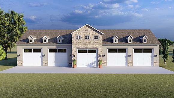 Garage-Living Plan 50595