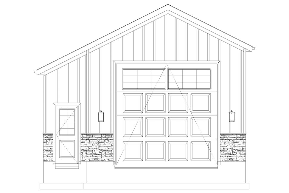 Country, Traditional Plan with 213 Sq. Ft., 1 Bathrooms, 1 Car Garage Picture 7