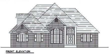 Colonial Cottage Country Craftsman European Ranch Traditional Elevation of Plan 50600