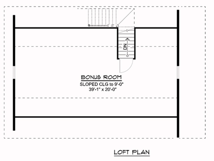 Garage Plan 50629 - 4 Car Garage Apartment Second Level Plan