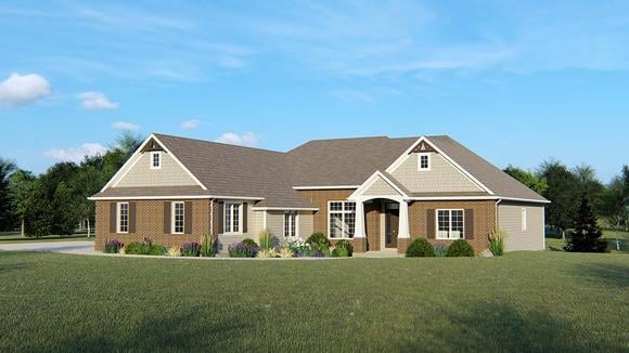 House Plan 50648 Elevation