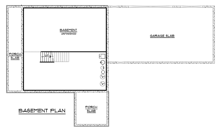 Cape Cod Country Southern Lower Level of Plan 50649