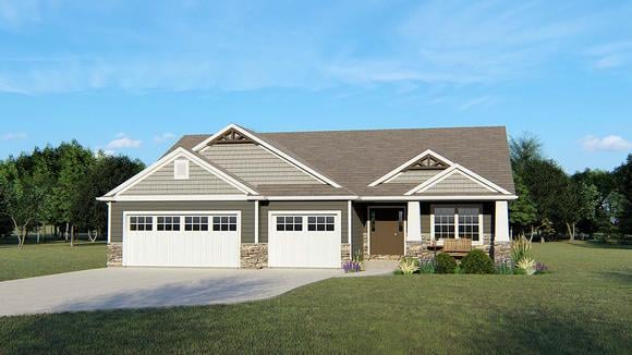 House Plan 50660 Elevation