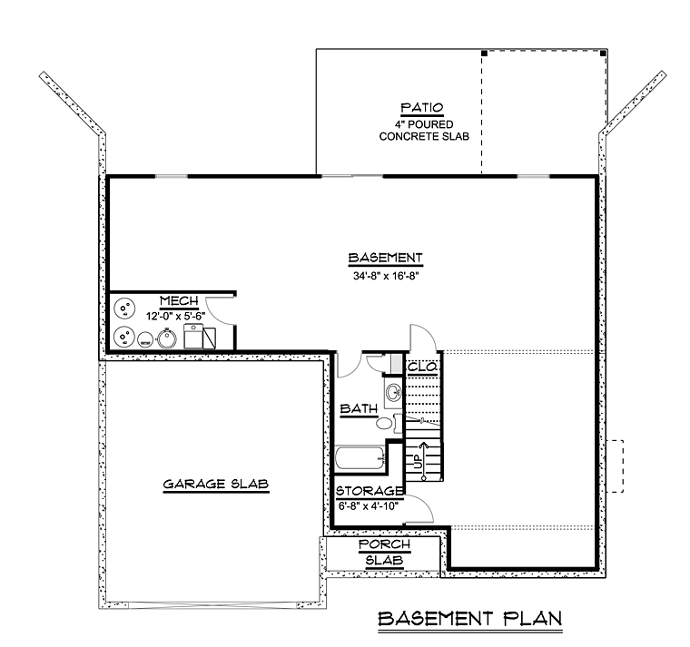 Traditional Lower Level of Plan 50669