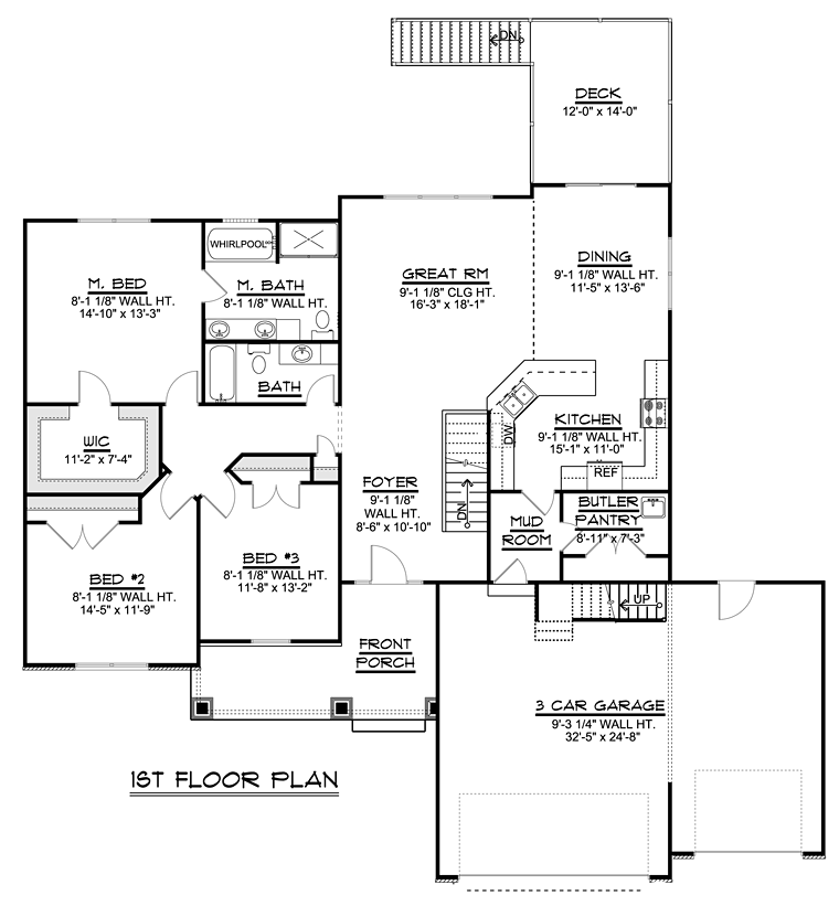 Craftsman Traditional Level One of Plan 50679