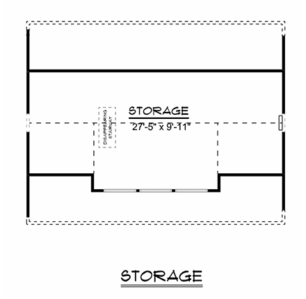Garage Plan 50683 - 2 Car Garage Second Level Plan