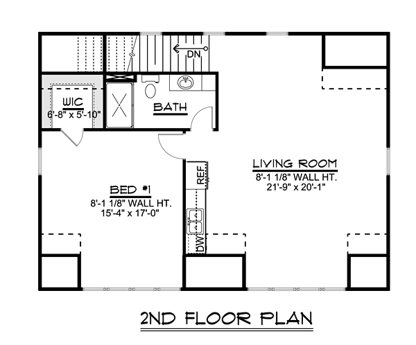 Colonial Contemporary Level Two of Plan 50707