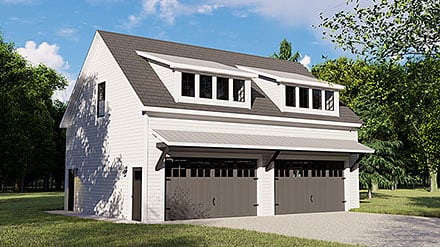 Colonial Contemporary Elevation of Plan 50707