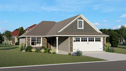 Country Ranch Elevation of Plan 50756