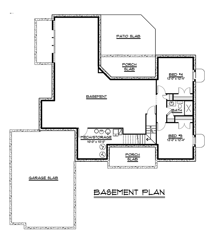 European Traditional Lower Level of Plan 50767