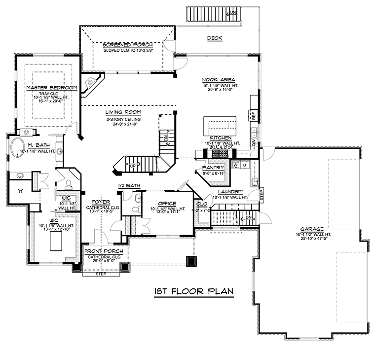 Craftsman Traditional Level One of Plan 50781