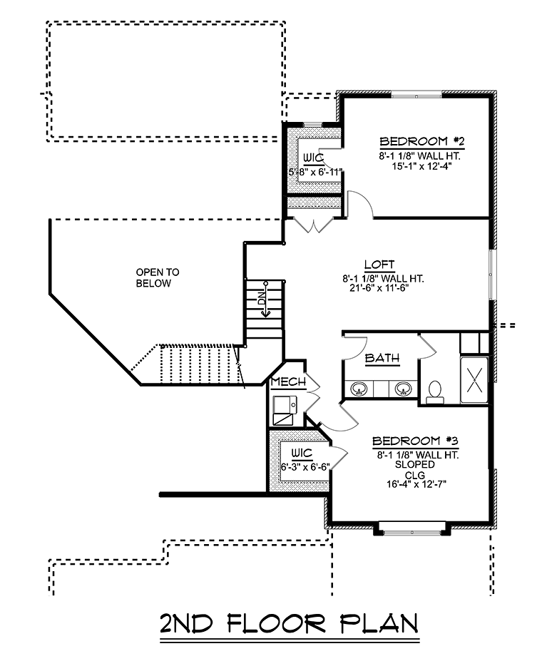 Craftsman Traditional Level Two of Plan 50781