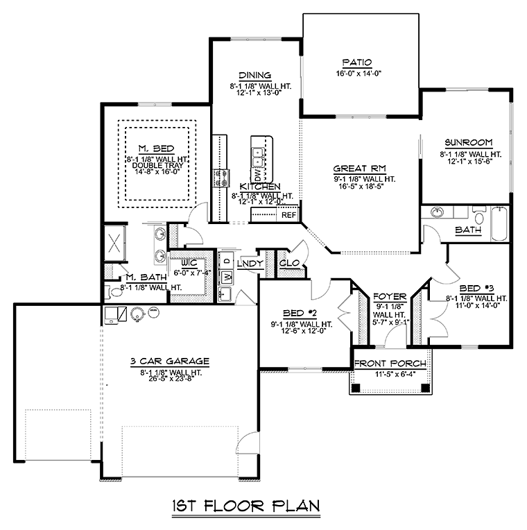 Ranch Level One of Plan 50782