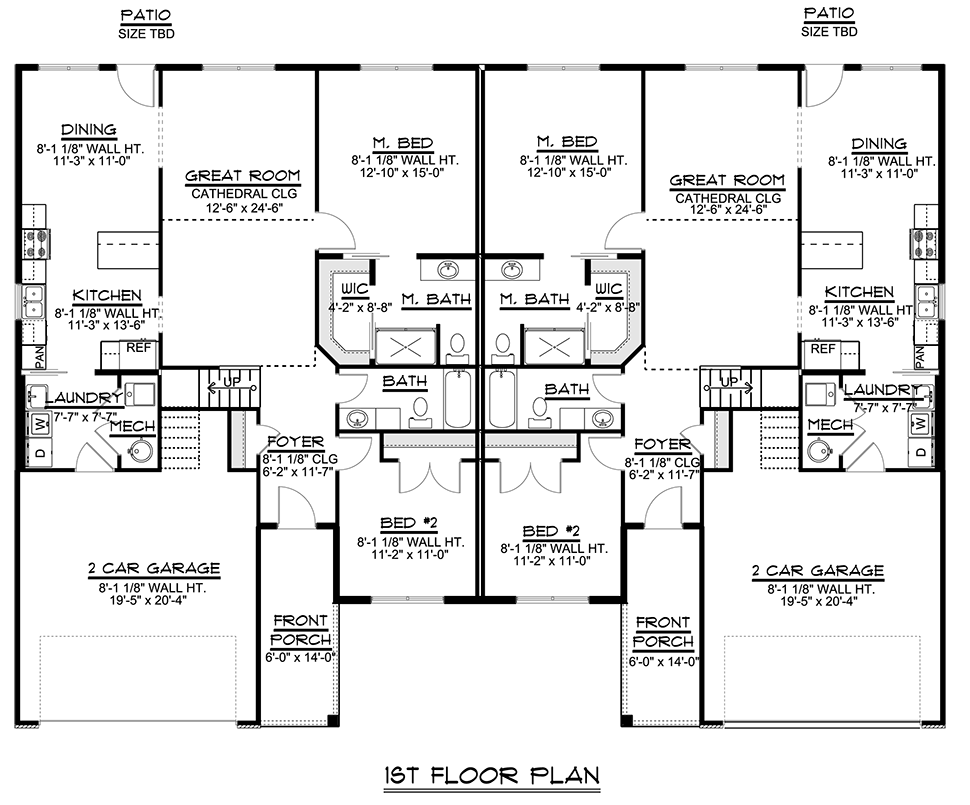 Colonial Cottage Country Craftsman Ranch Traditional Level One of Plan 50789