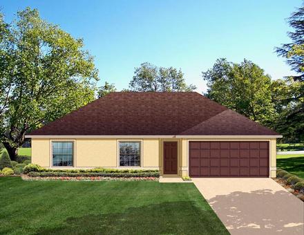 House Plan 50822 Elevation