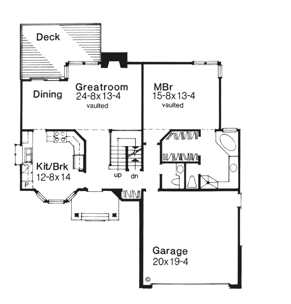 Bungalow Level One of Plan 51011