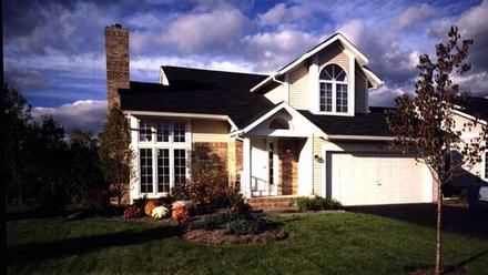 Contemporary One-Story Traditional Elevation of Plan 51019