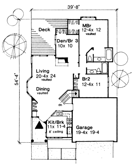House Plan 51043 First Level Plan