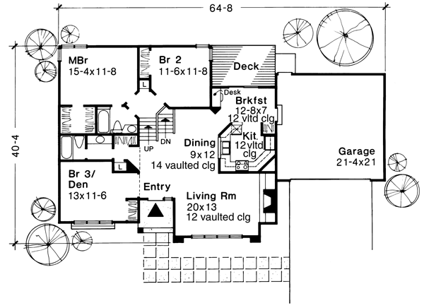 One-Story Level One of Plan 51062