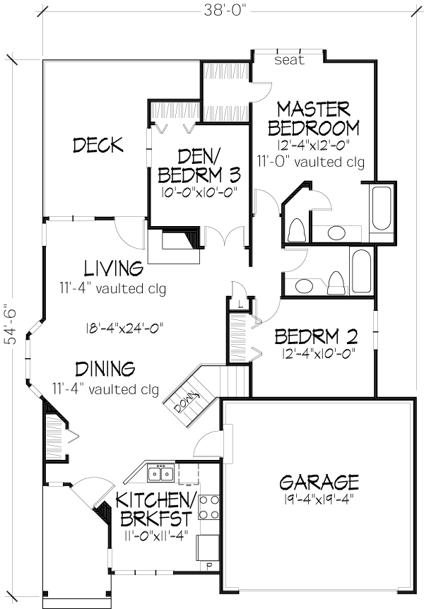 Country Narrow Lot Level One of Plan 51098