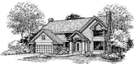 Country Elevation of Plan 51113