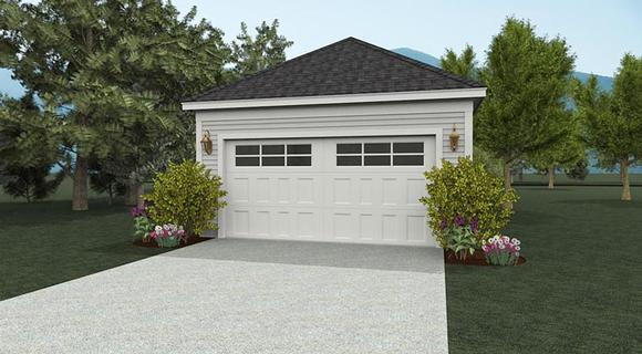 Garage Plan 51403 - 2 Car Garage Elevation