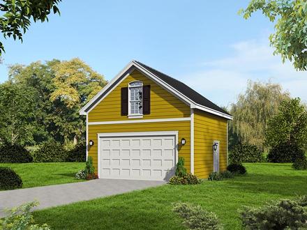 Garage Plan 51419 - 2 Car Garage Elevation