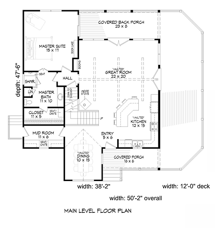 House Plan 51421 First Level Plan