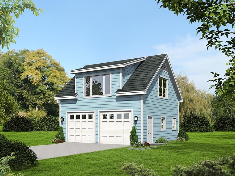 Plan 51424 | Traditional Style 2 Car Garage