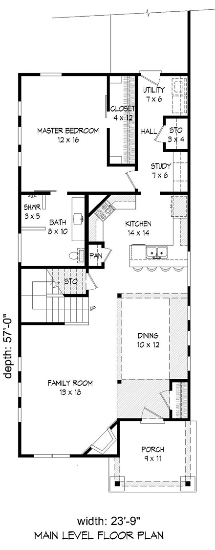 House Plan 51434 First Level Plan