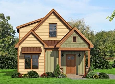 Country Craftsman Traditional Elevation of Plan 51435