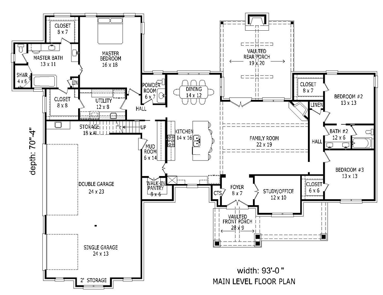 European Tudor Level One of Plan 51445